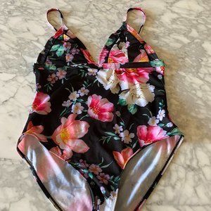 NWOT Floral One Piece Swimsuit from Target, L
